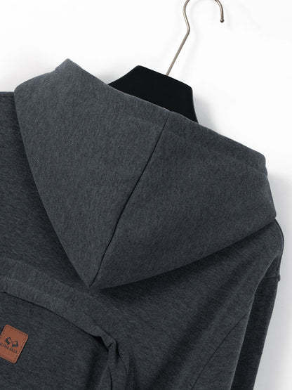 Autumn/Winter Loose Cotton Hoodie – Unisex Casual American Fashion Backpack Style