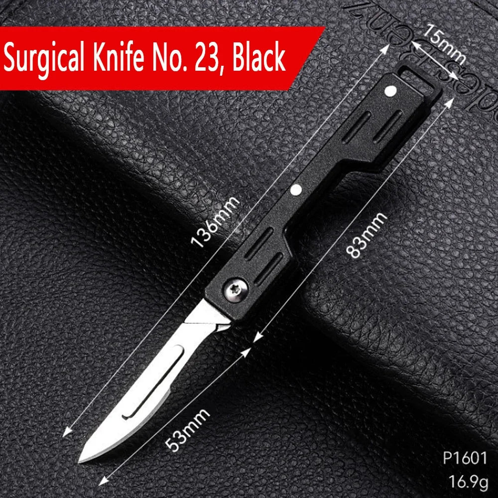 Mini Folding Scalpel Knife – Precision EDC Pocket Knife for Medical, Outdoor, and Unpacking Tasks