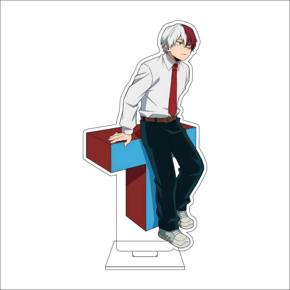 My Hero Academia 16cm Acrylic Figure Stand - Ochaco Uraraka, Shoto Todoroki, and Izuku Midoriya Anime Collectible Decor Gift