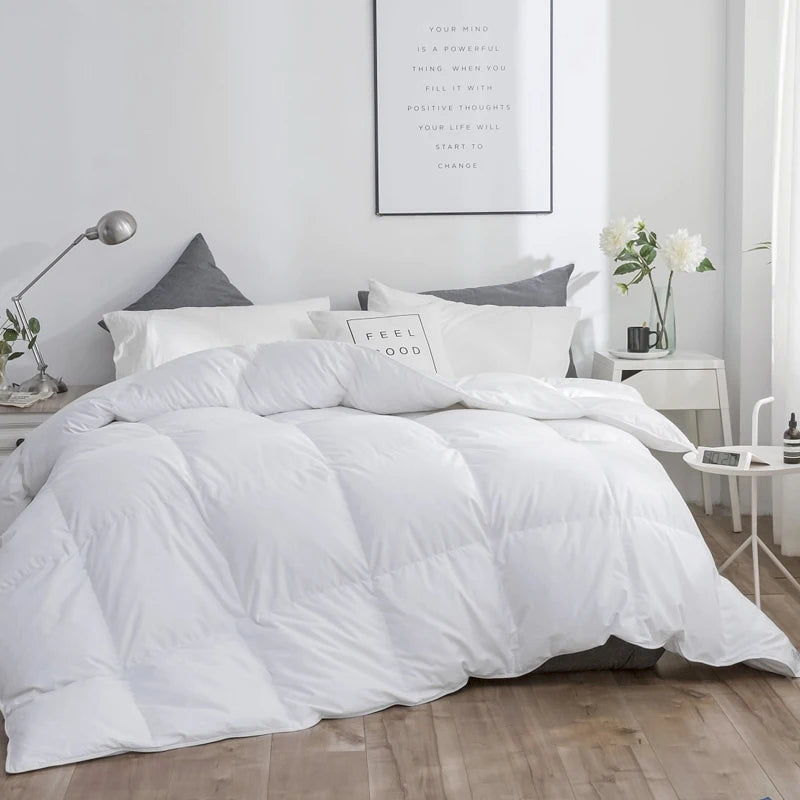 Peter Khanun Winter Duvet Comforter – Thick, Washable Microfiber Bedding with Corner Tabs, Small, Queen & King Size