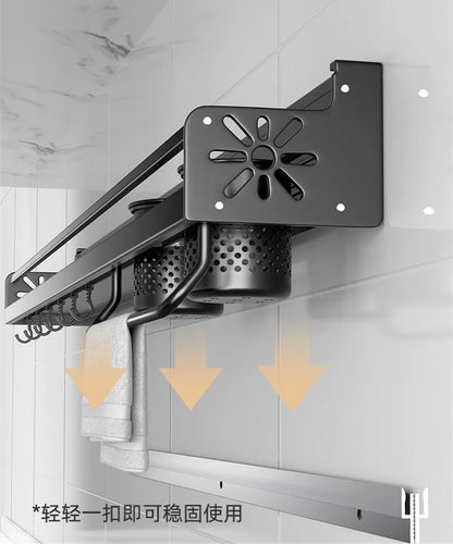 Kitchen Knife & Spice Holder – Stand Organizer with Spoon, Chopsticks Rest and Hanging Storage Rack