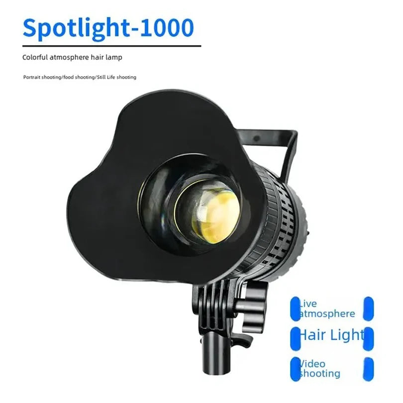 RGB LED Photography Fill Light - 51W Dimmable Video Light with Remote Control for Live Streaming, Recording and Photography
