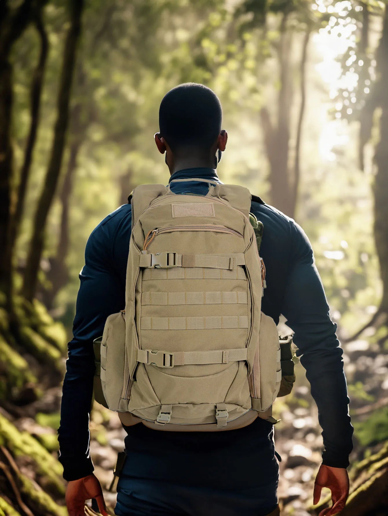 45L Waterproof Tactical Backpack – Outdoor Fishing, Hunting, Hiking & Camping Rucksack