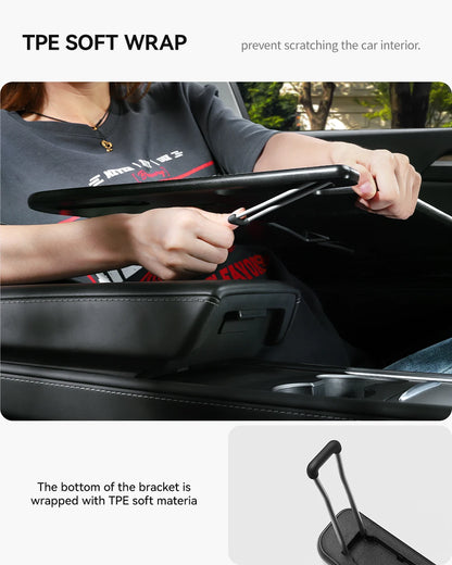 YZ Portable Steering Wheel Laptop Tray for Tesla Model 3/Y/X/S 2018-2025 – Travel Desk & Car Office Table Accessory