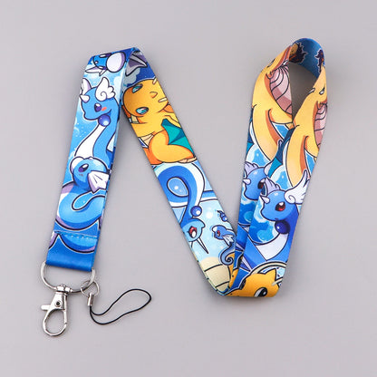 Anime Gengar Lanyard for Keys – Cartoon ID Card, Mobile Phone Strap, USB Badge Holder, DIY Keychain Gift