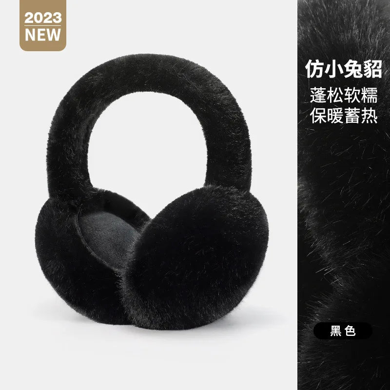 Maikun Thermal Earmuffs for Autumn & Winter - Thickened Cycling Ear Bags Imitation Rabbit Marten Ear Warmers