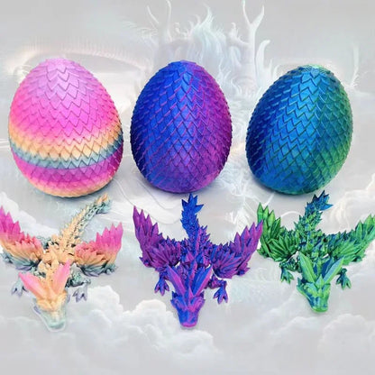 3D Printed Dragon Desktop Ornament – Fantasy Animal Figurine for Home & Office Decor, Christmas Gift
