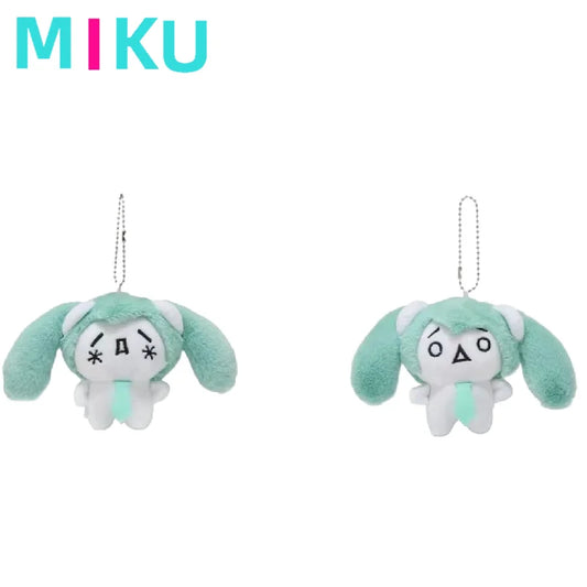 Hatsune Miku Kawaii Mini Q Version Plush Keychain – Student School Bag Doll Pendant, Cute Gift for Friends