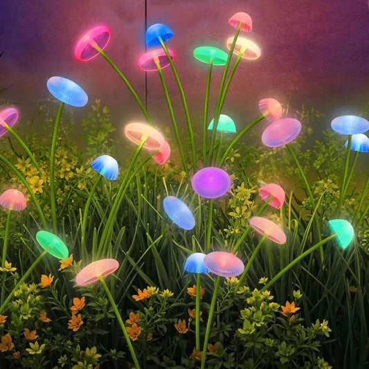 6-Head Solar LED Jellyfish Sway Lights – Waterproof Outdoor Garden Pathway Decor for Patio, Balcony & Yard