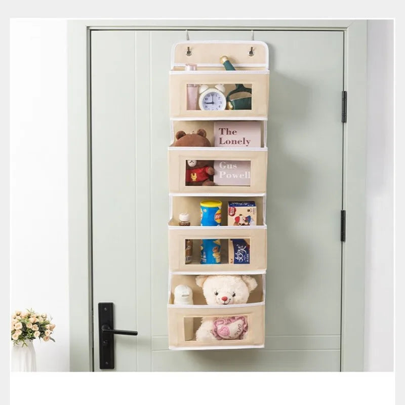 Hanging Non-woven Storage Bag for Door - Bedroom/Living Room Organizer for Underwear, Socks, Makeup, Sundries