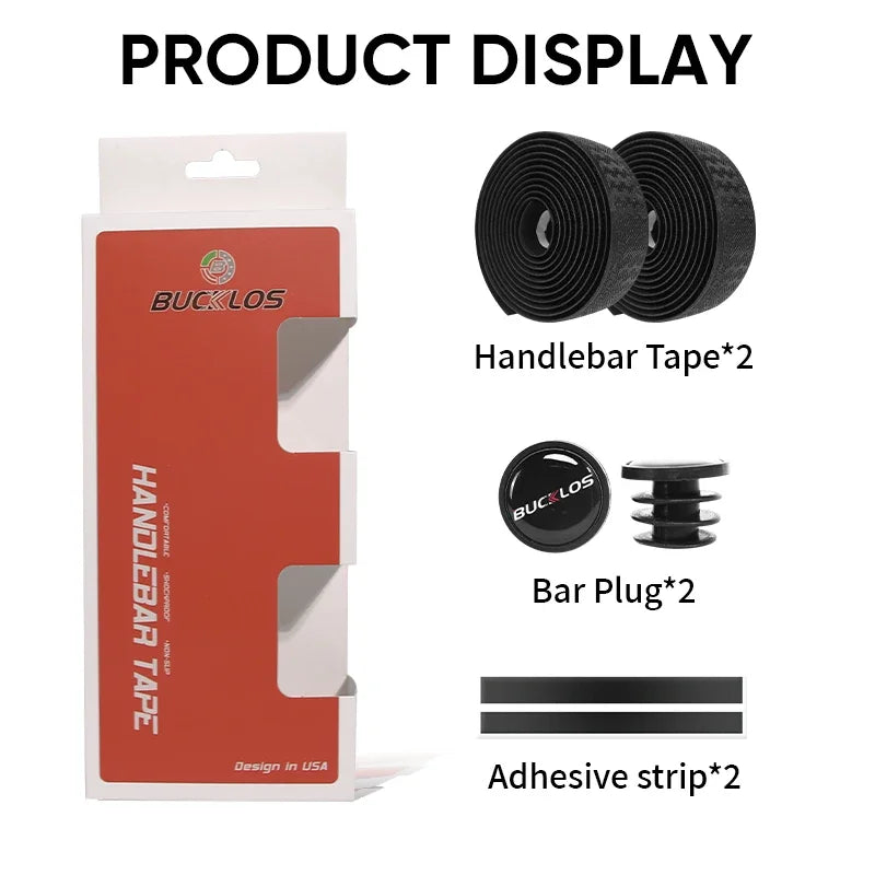 BUCKLOS Bicycle Handlebar Tape – Anti-Slip Waterproof Road Bike Bar Wrap for Cycling Accessories