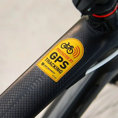 Bicycle & Motorcycle GPS Anti-Theft Sticker – Reflective Waterproof Tracking Warning Paster, Scooter & Bike Accessory