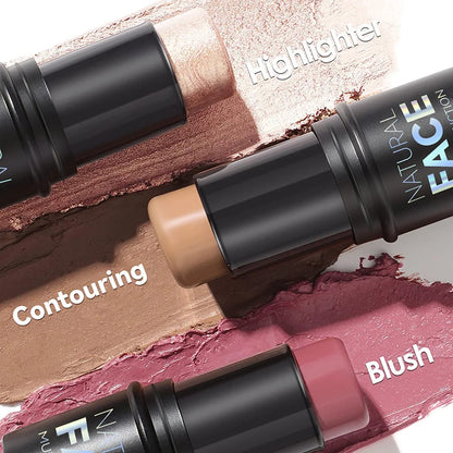 Face Pearl Stone Highlighter Stick – Long-Lasting Contour & Brightening Cheek Illuminator Makeup