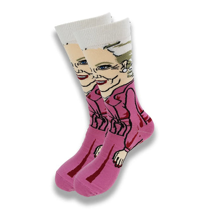 Men's Cartoon Character Crew Socks - Fun Novelty Cotton Casual Socks