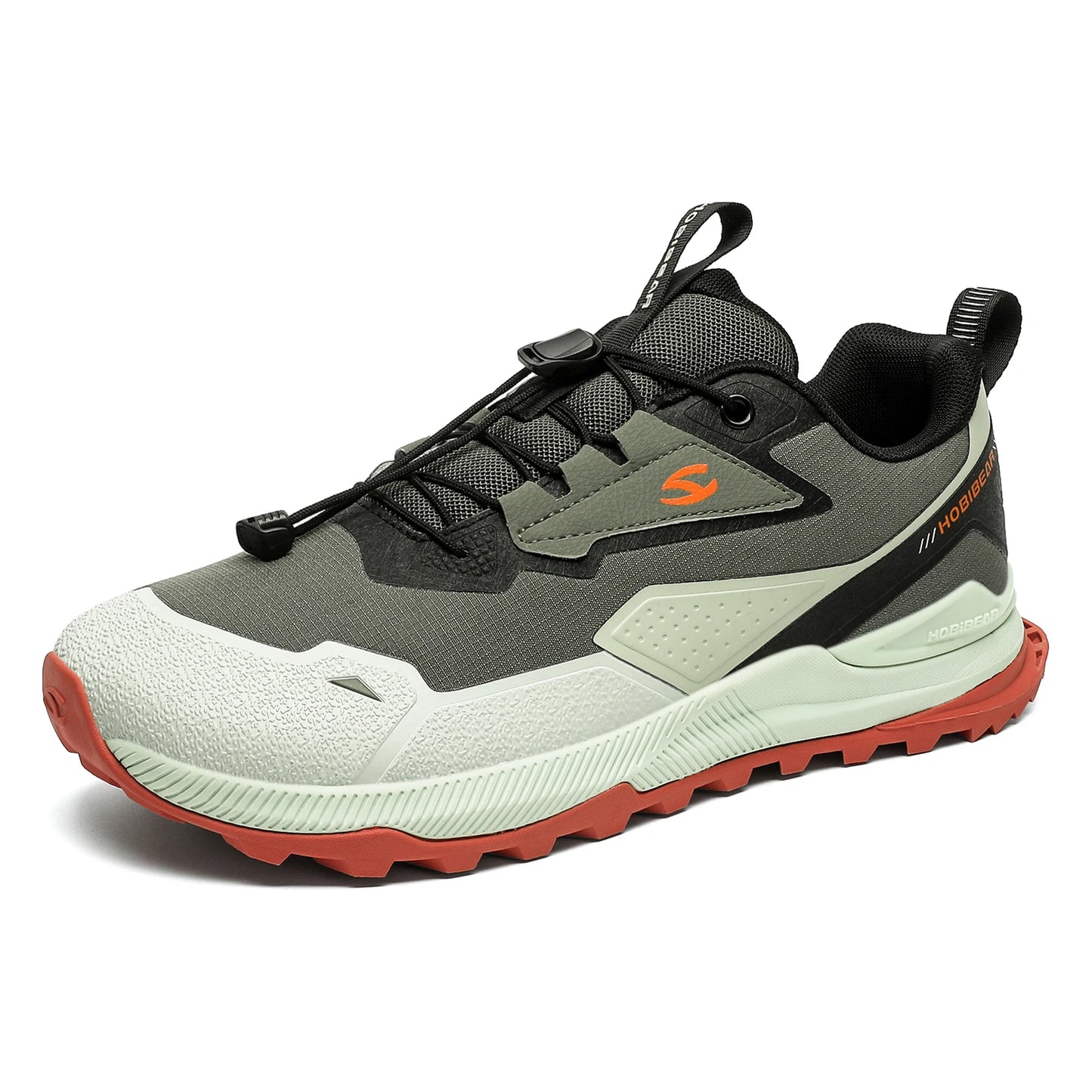HOBIBEAR Hiking & Walking Shoes — Men’s & Women’s Non-Slip Elastic Band Sneakers, Comfortable Outdoor Running Shoes