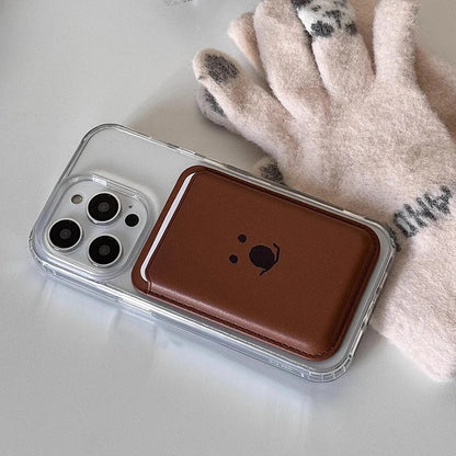 Cute Dog Cartoon Magnetic Phone Card Holder – Back Case Wallet for iPhone 15/14 with MagSafe Slot for ID & Bank Cards