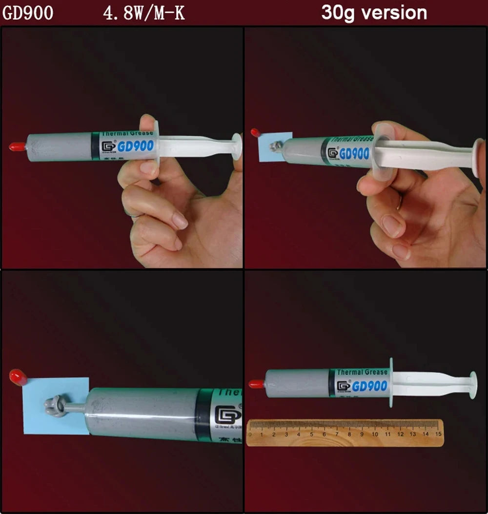 GD900/GD-2 Thermal Conductive Grease – Silicone Heatsink Paste 7g/15g/30g for PC, CPU, GPU, LED & VGA Cooling