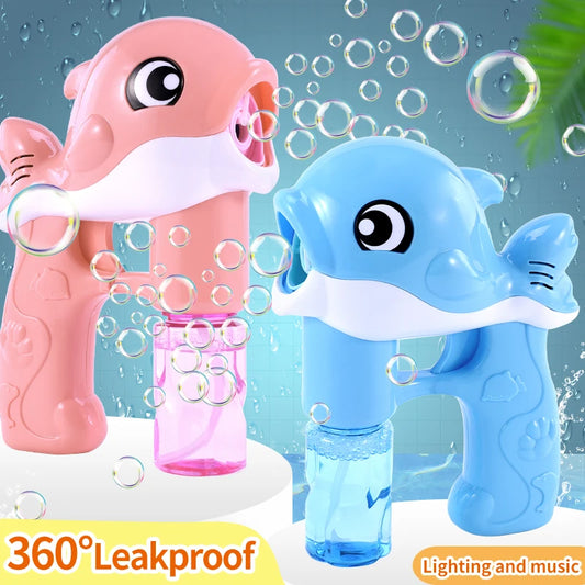 Whale Automatic Bubble Gun - Handheld Bubble Blower Toy for Summer Fun, Easter & Birthday Parties