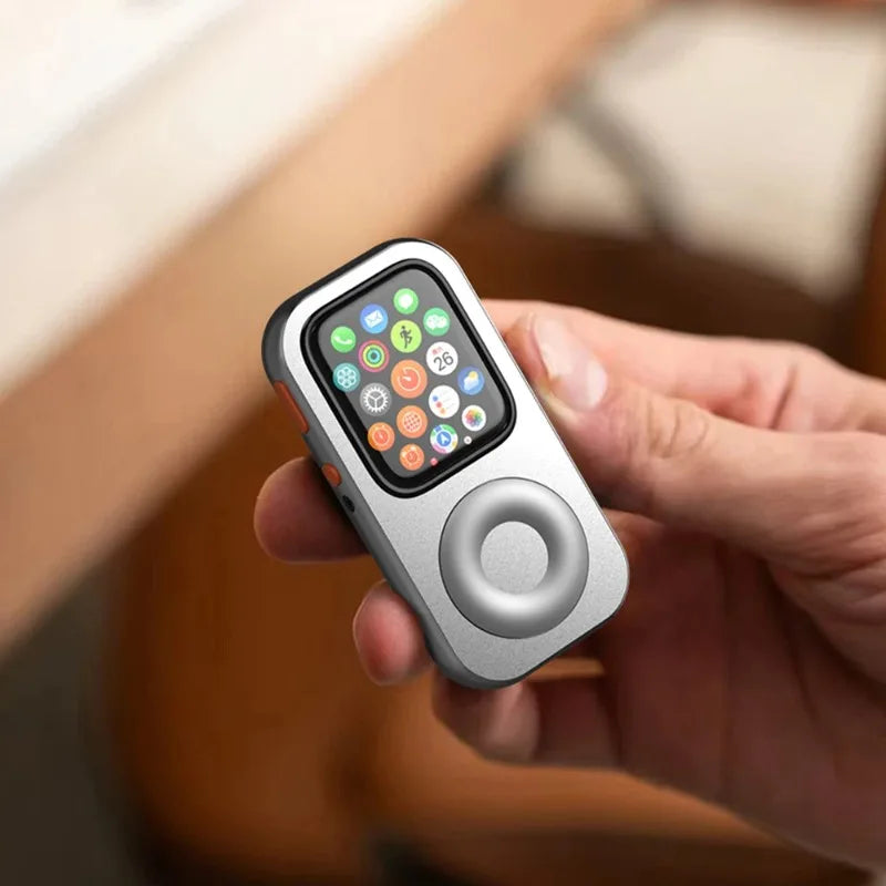 3D Aluminum Alloy Retro iPod Style Protective Case – Apple Watch Series 7/8/9/10 Function Expansion