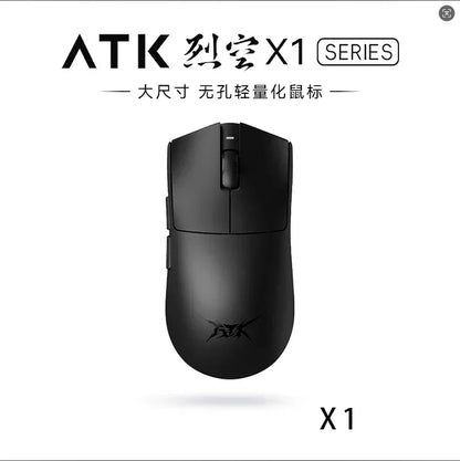 NEW ATK X1 Ultimate Wireless Gaming Mouse — PAW3950 Ultra, 8K Polling Rate, 2.4G, 0.3ms, 500mAh, 750IPS, 42,000 DPI for PC & Laptop