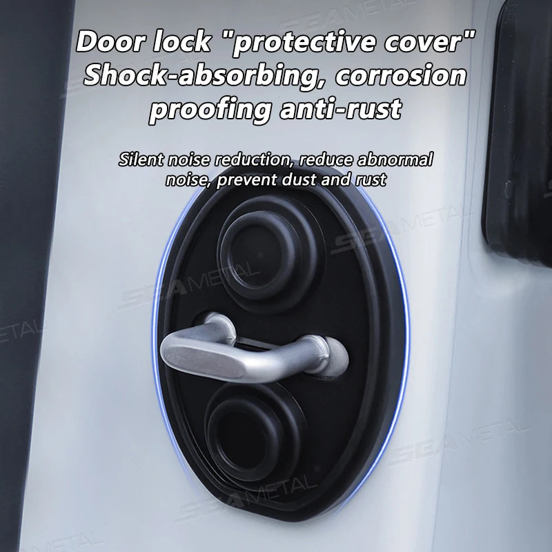 BLALION Car Door Shockproof Silicone Cushions - Mute Buffer Pads and Protective Covers for Car Doors