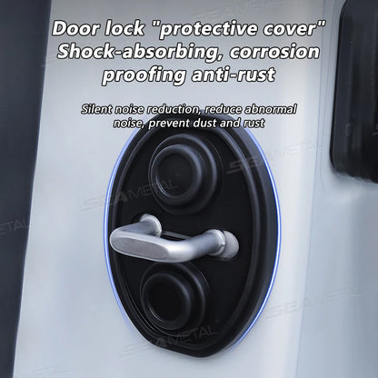 BLALION Car Door Shockproof Silicone Cushions - Mute Buffer Pads and Protective Covers for Car Doors
