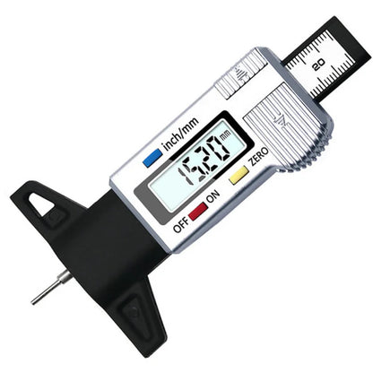Digital Tire Tread Depth Gauge - Precision Tyre Wear Tester for Car Safety & Tire Condition Monitoring
