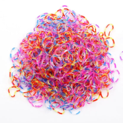 1800pcs Elastic Rubber Loom Bands DIY Kit – Weave Bracelet Craft Set with Storage Box for Kids, Teens & Handmade Gifts