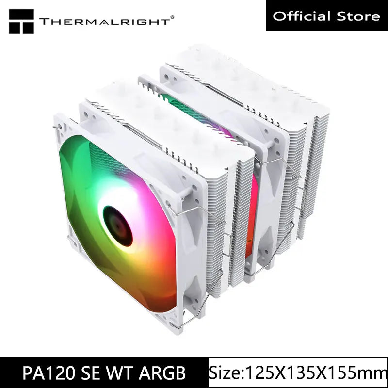 Thermalright PA120 AGHP 3.0 CPU Cooler – 6 Heat Pipes, Dual Tower Radiator, Double Fans, Top Cover, LGA1700 Support