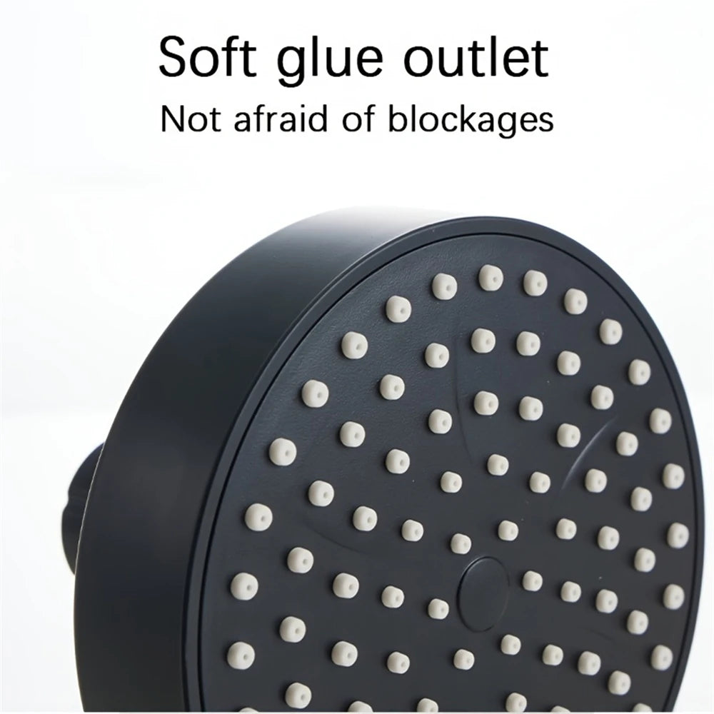4-Inch Black Bathroom Faucet Replacement Part – Compact Decorative Shower Head Accessory