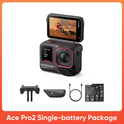Insta360 Ace Pro 2 Action Camera – 8K Waterproof Cam with Leica Lens, 1/1.3" Sensor, Dual AI Chip, Low Light Pro