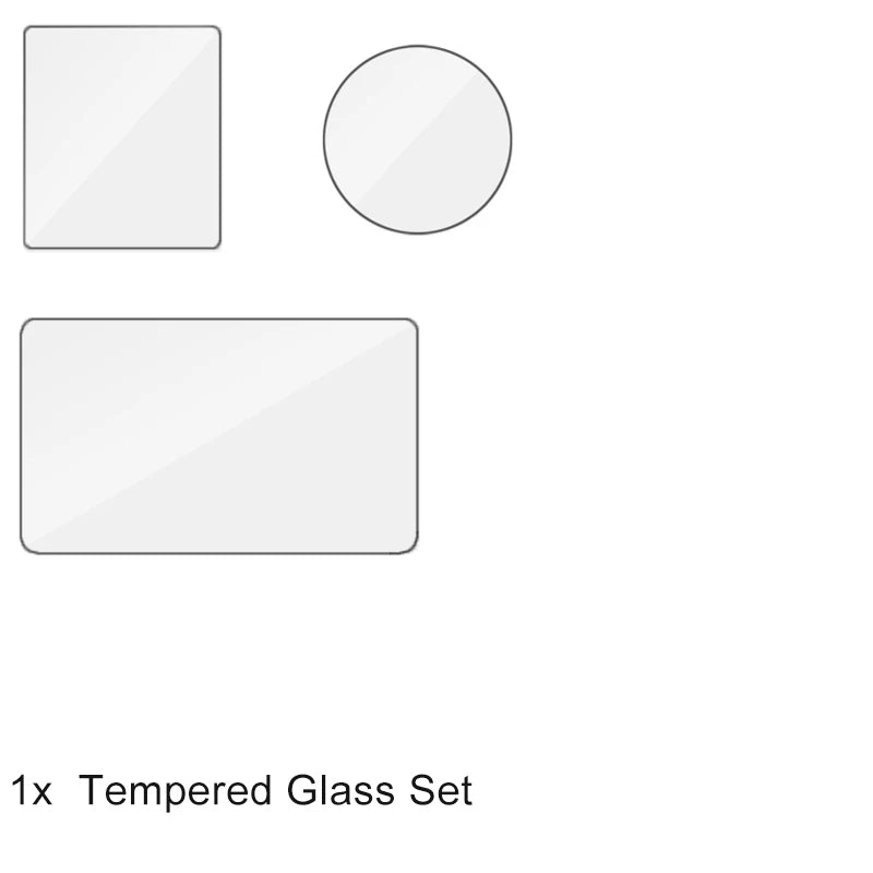 DJI Osmo Action Screen Protector & Lens Cover Kit — Tempered Glass Film with Bag Case for Action 3, 4, 5 Pro Accessories