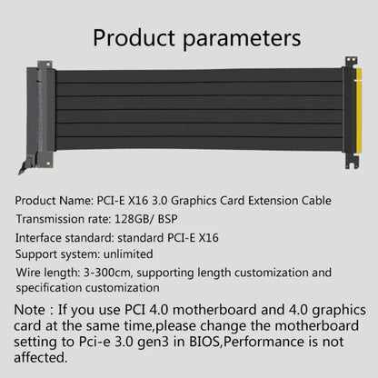 PCIe X16 GPU Riser Cable - High Speed Flexible Graphics Card Extension Adapter