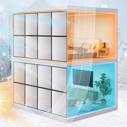 Winter Thermal Insulation Curtains - Windproof Blackout Window Cover for Bedroom Warmth, Noise Reduction & Privacy