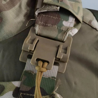 2PCS Tactical Vest Quick Release Buckle Kit - Molle Strip Module Buckle for Quick Disassembly, Tactical Fixture for Hunting