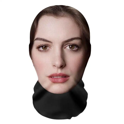 3D Pattern Mesh Face Mask – Funny Printed Head Scarf & Ice Silk Sunscreen Head Cover for Party, Cosplay & Celebrity Look