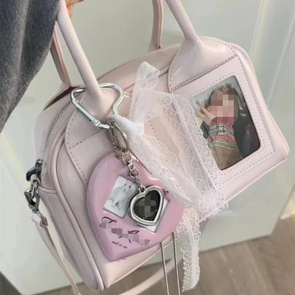 2025 Y2K Harajuku Shoulder Bag - Style Transparent Ita Crossbody Handbag for Women Japanese Fashion Trend Purse