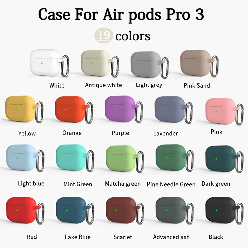 AirPods Pro 3 Silicone Case - Protective Bluetooth Earphone Cover for Apple AirPods Pro 3