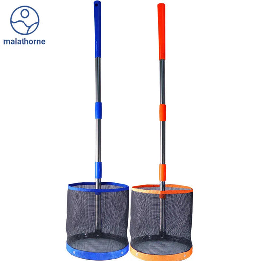 99cm Stainless Steel Table Tennis Ball Picker – Round Bucket Collector with 140-Ball Capacity Ping Pong Retrieval Pole for Training and Practice Use