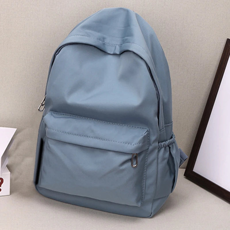 Women’s Waterproof School Backpack | Large Capacity Solid Color Daypack for Teens & Students