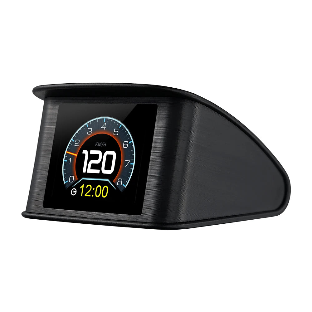 P10 Pro Head-Up Display – On-Board OBD2 Computer with Digital Speedometer, Mileage, Temperature & Driving Data Gauge