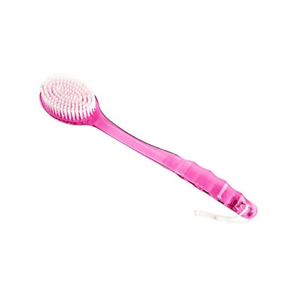 Bath Brush with Handle - Exfoliating Back Body Shower Sponge Scrubber, Skin Massager for Bathroom, Exfoliation Body Brush