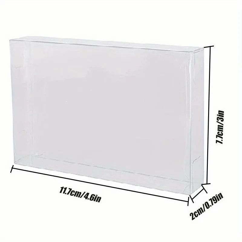 N64 Game Cartridge Protective Case – Ultra-Thin 0.3mm PET Transparent, Moisture-Proof for Vintage Gaming Collection