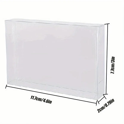 N64 Game Cartridge Protective Case – Ultra-Thin 0.3mm PET Transparent, Moisture-Proof for Vintage Gaming Collection
