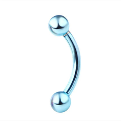 Crystal Curved Barbell Piercing Earrings – Daith, Helix, Tragus & Cartilage Body Jewelry Stud Ring