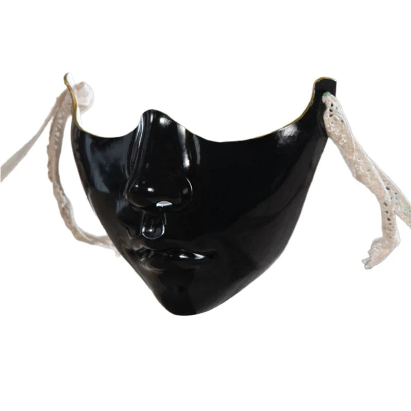 Masquerade Half Face Mask for Men & Women – Cosplay Halloween Eyemask, Costume Eye & Mouth Cover