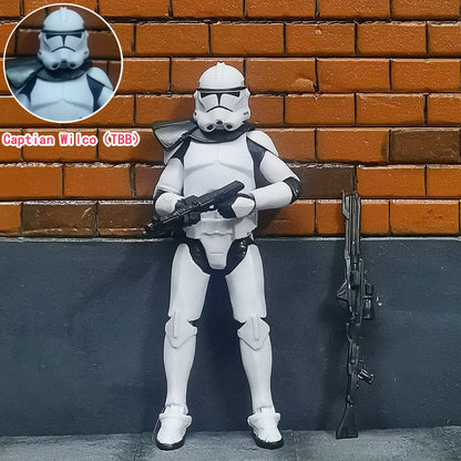 Star Wars 3.75" Clone Trooper Action Figure — 1/18 501st & 187th Legion REX ARF P1/P2 Toy Model