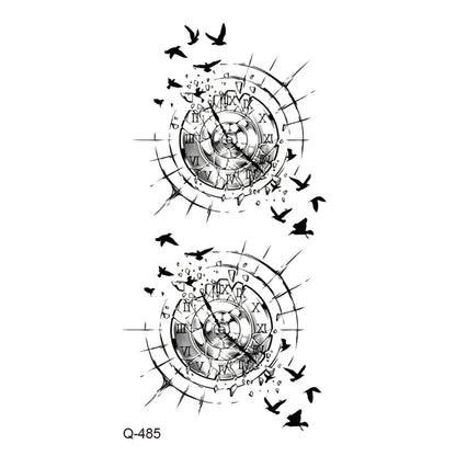 Waterproof Temporary Tattoo Stickers - Mini Black Rose, Butterfly, Arrow, Flower, Wings, Maori, and Snake Designs for Wrist and Neck