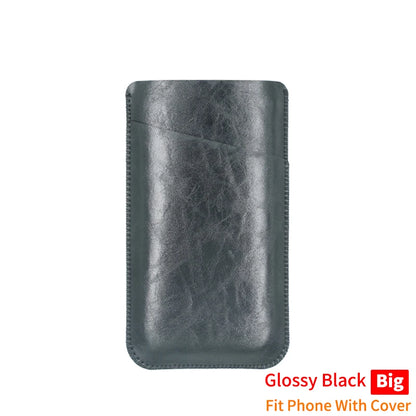 Universal PU Leather Phone Bag - Protective Pocket Wallet Pouch for iPhone 14–17 Pro Max Plus and Samsung Note 20 S21