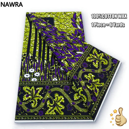 100% Cotton African Wax Print Fabric - High Quality Original Real Wax Ankara Batik Pagne Nigeria Style Sewing Fabric